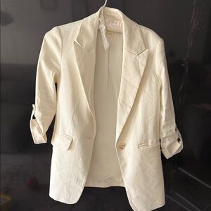 Anthropologie Cream Blazer